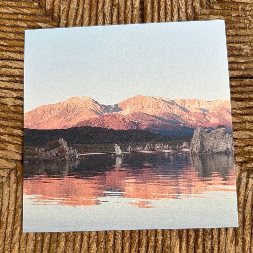 5x5 Art Print - Sunrise on Mono Lake - 35mm Film